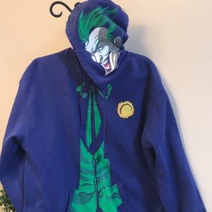 The Joker Men’s Zip Hooded Sweatshirt . officially licensed sweatshirt Vintage.